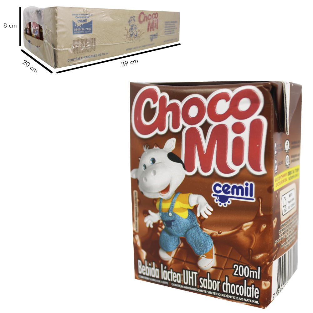 Bebida Láctea Nestlé Nescau UHT Chocolate Tp 200ml - Loja Matriz